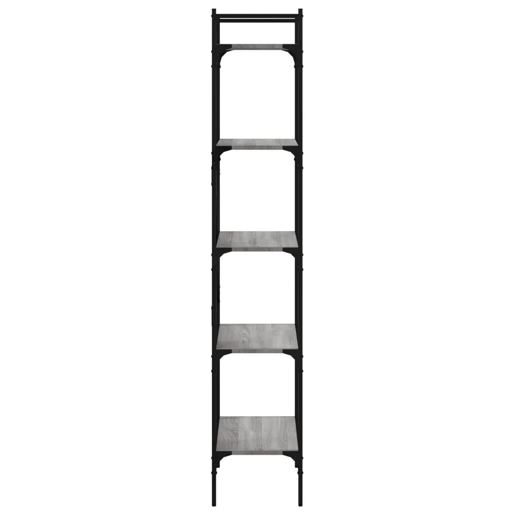 Libreria Grigio Sonoma 5 Ripiani 56x31,5x174 cm Multistrato 833346