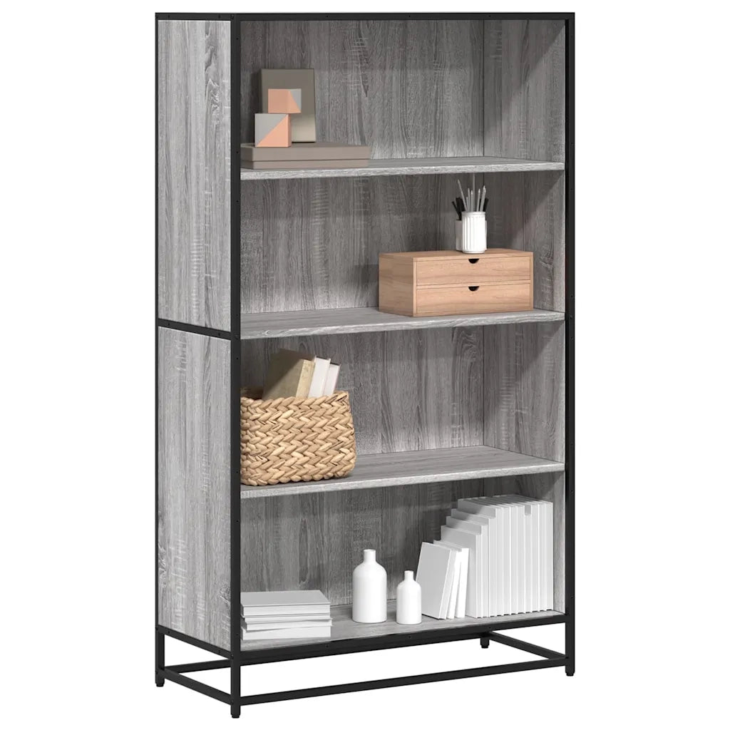 Libreria Grigio Sonoma 80,5x35x139 cm in Truciolato 3300848