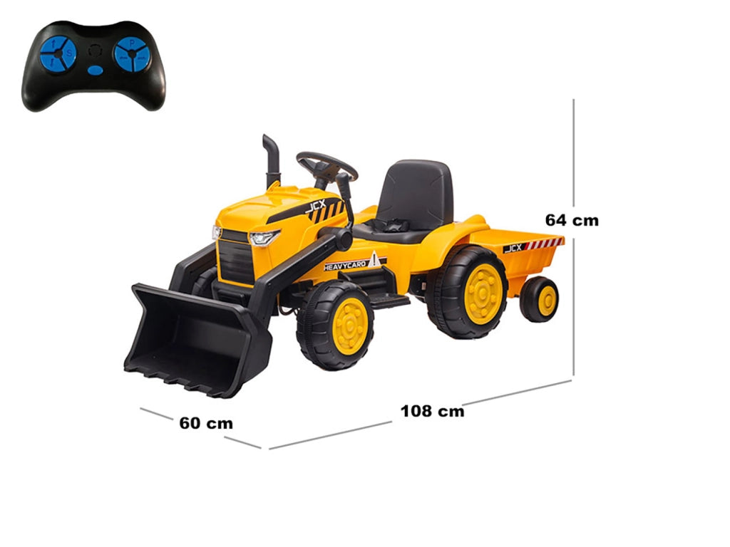 Ruspa Elettrica per Bambini 108x60x64 cm Giallo