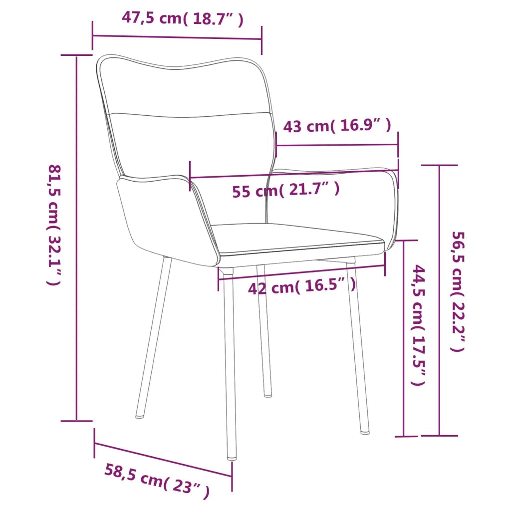 Sedie da Pranzo 2 pz Grigio Chiaro in Velluto cod mxl 12405