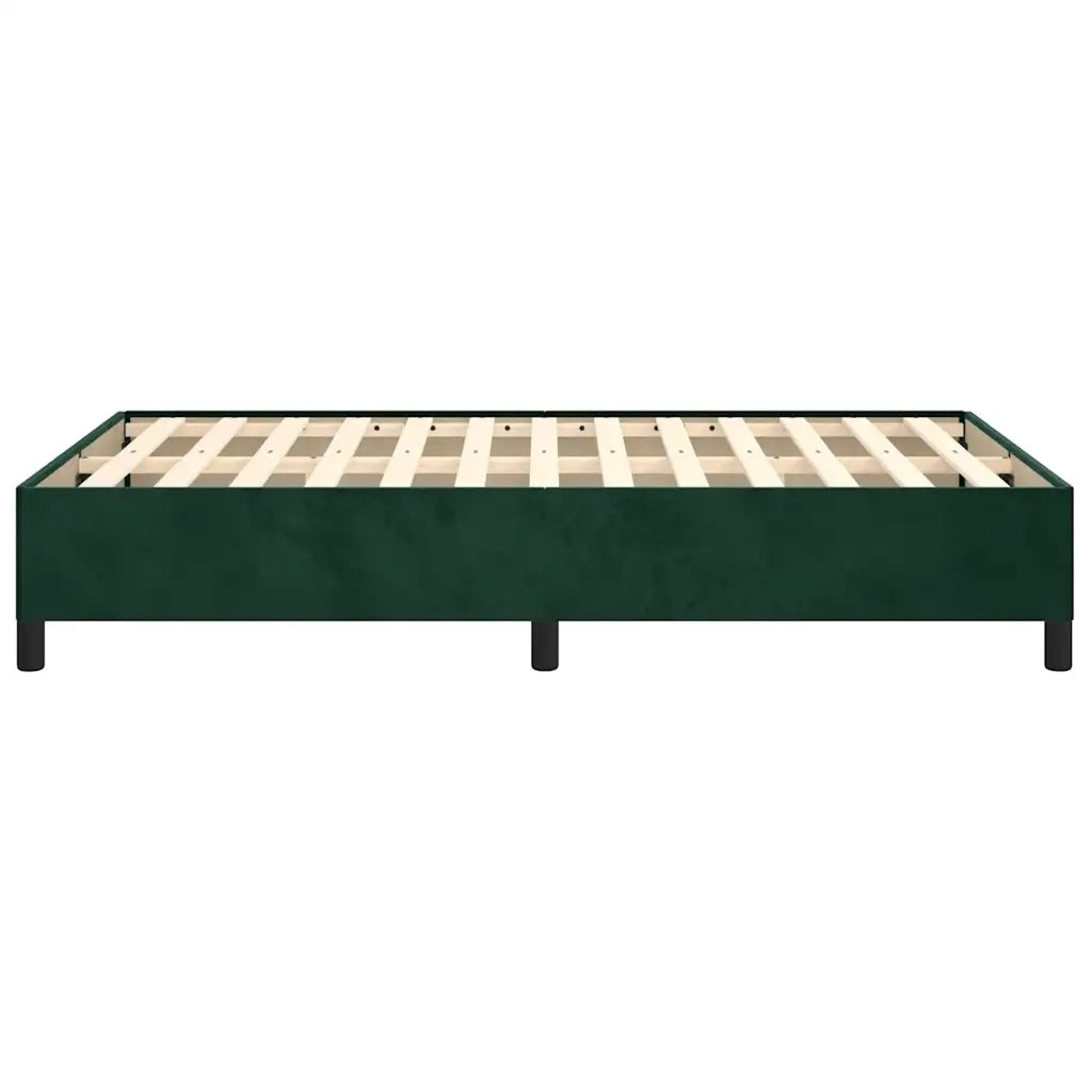 Giroletto senza Materasso Verde Scuro 120x200 cm in Velluto