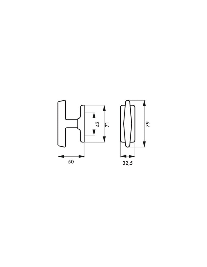 Pomolo per finestra COQ nero - THIRARD