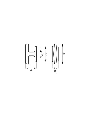 Pomolo per finestra HEBE bianco - THIRARD