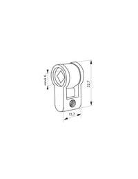 Adattatore cilindro europeo a chiusura con leva - THIRARD