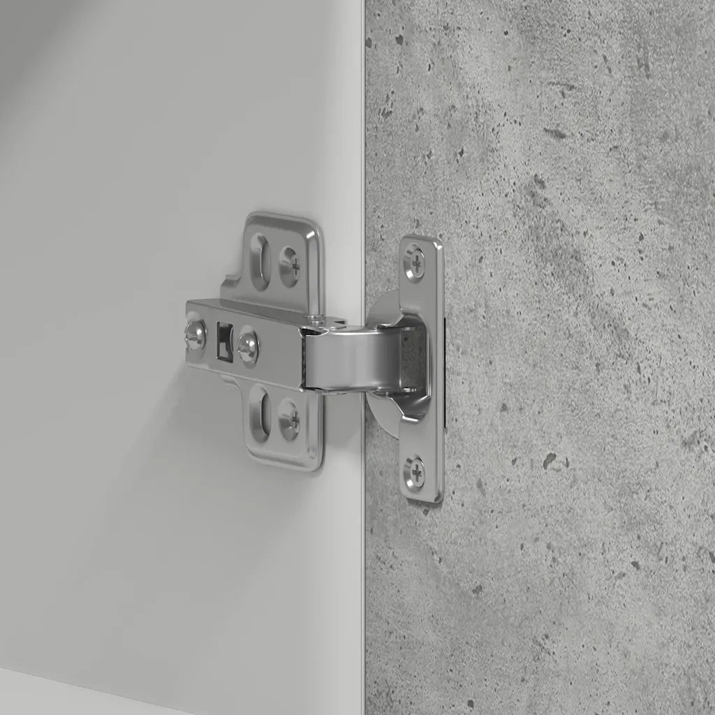 Pensile da Cucina Grigio Cemento 60x31x60 cm Legno Multistrato