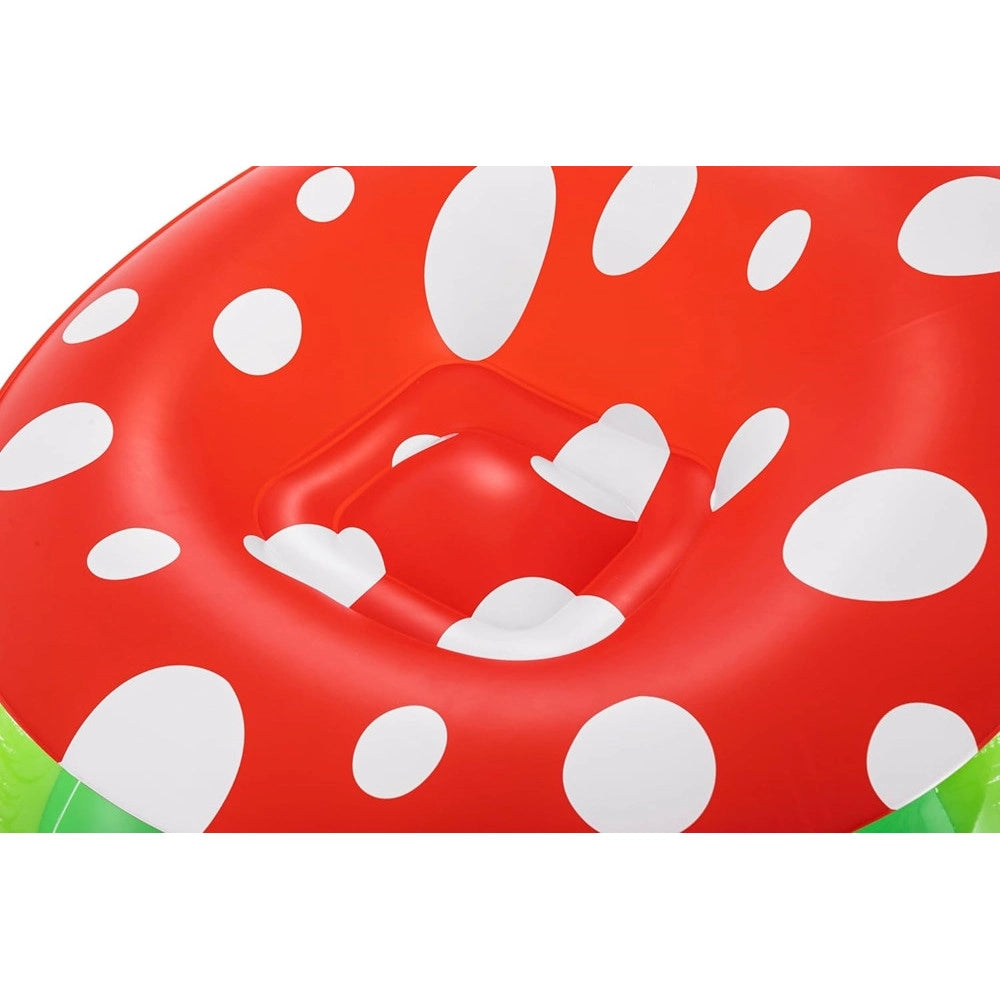 Trade Shop - Poltrona Gonfiabile Per Bambini Mighty Mushroom Design Fungo Con Erba 112x112x66cm 75123 -