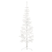 Albero Natale Artificiale Sottile a MetÃ  Supporto Bianco 180 cm