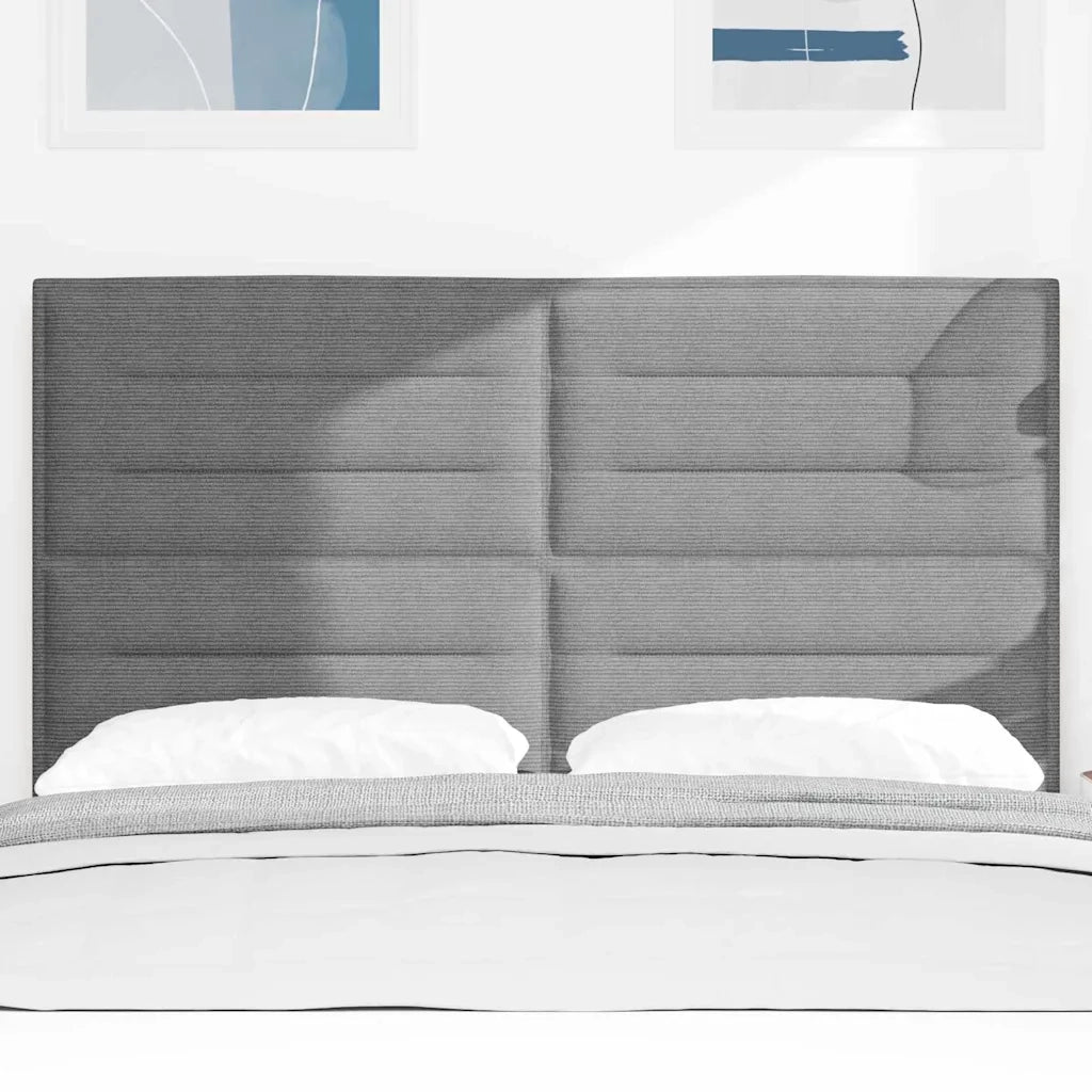 Testiera LED con testiera Grigio chiaro 160 cm Tessuto in Cords 3338330