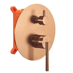 Set Doccia Da Incasso Rea Argon Brush Copper + Box