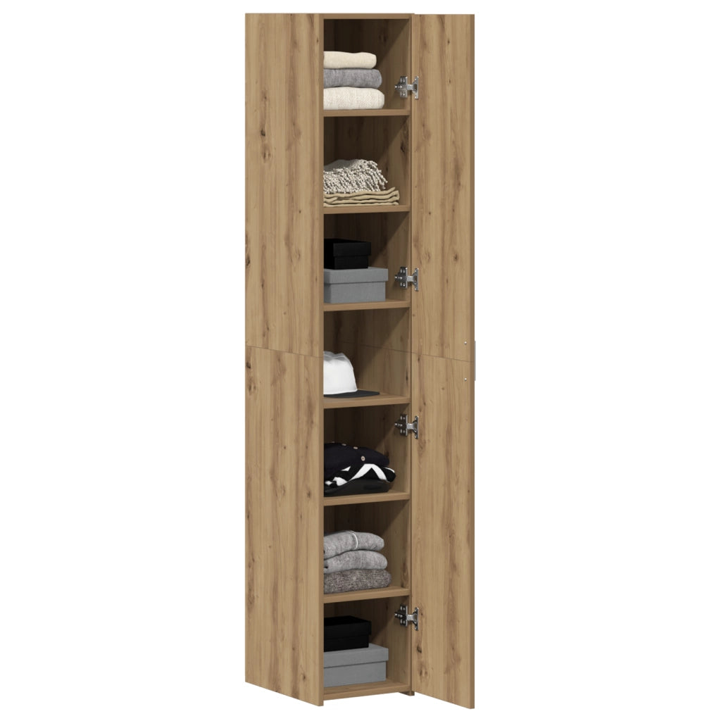Credenza vitaXL Rovere Artigianale 30x42.5x185 cm Legno ingegnerizzato