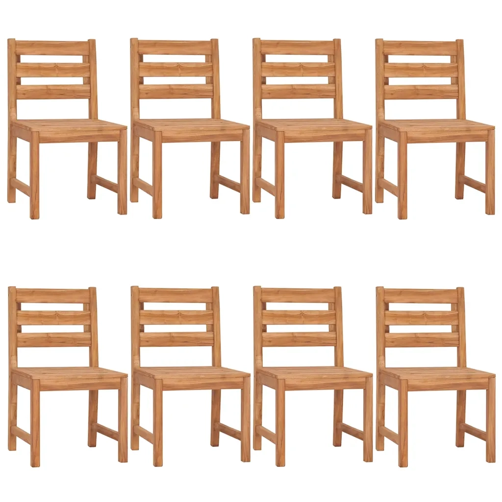 Set da Pranzo per Giardino 9 pz in Legno Massello di Teak 3157190