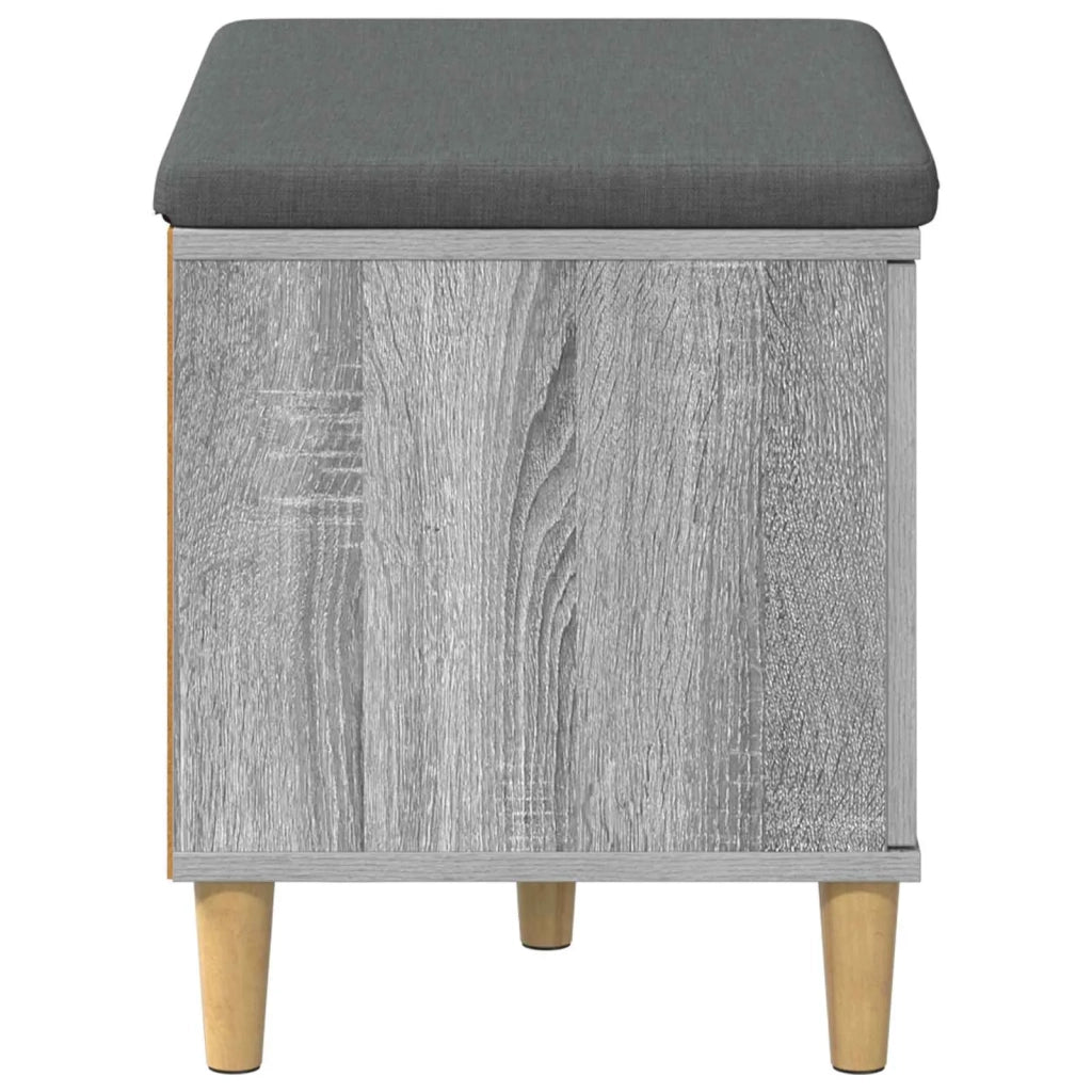 Panca per ingresso con cuscino Sonoma grigia 60 x 38 x 46 cm 891525