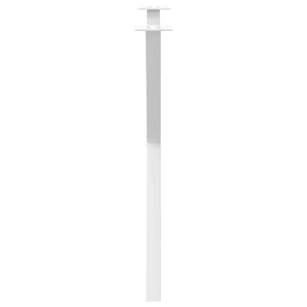 Gambe per tavolo da pranzo a forma di X 2 pz bianche 80x(72-73) cm in acciaio 4012921