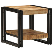 Tavolino da caffÃ¨ 40x50x38 cm in legno massello grezzo di mango