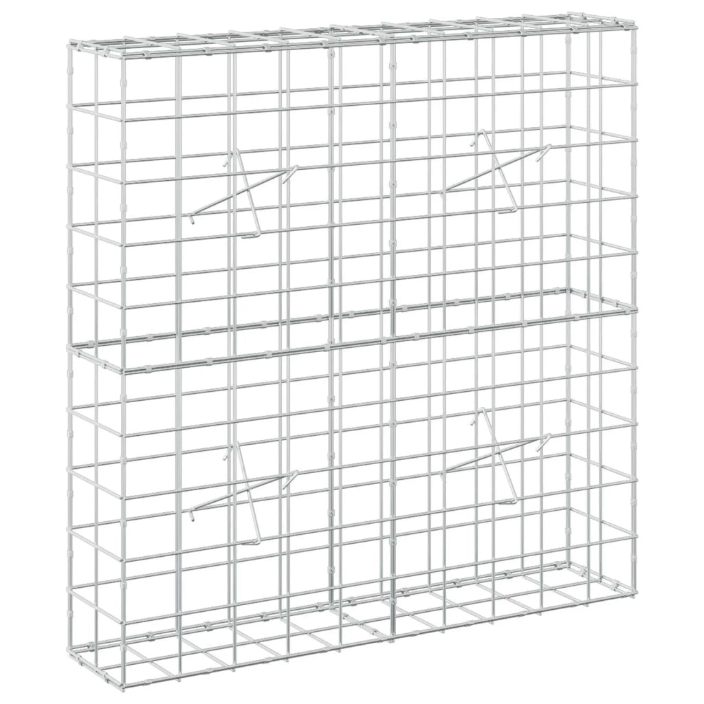 Gabione con Filo da 5 mm e Rete da 10x10 cm 100x20x100 cm 3465020