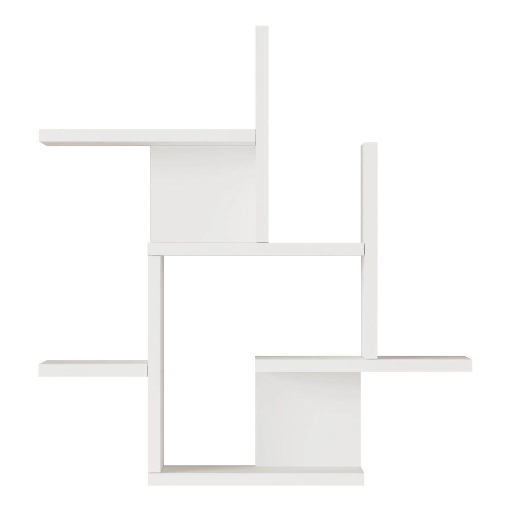 Scaffale da Parete Reyna Libreria da Muro 66 x 63 x 15 cm Bianco [en.casa]