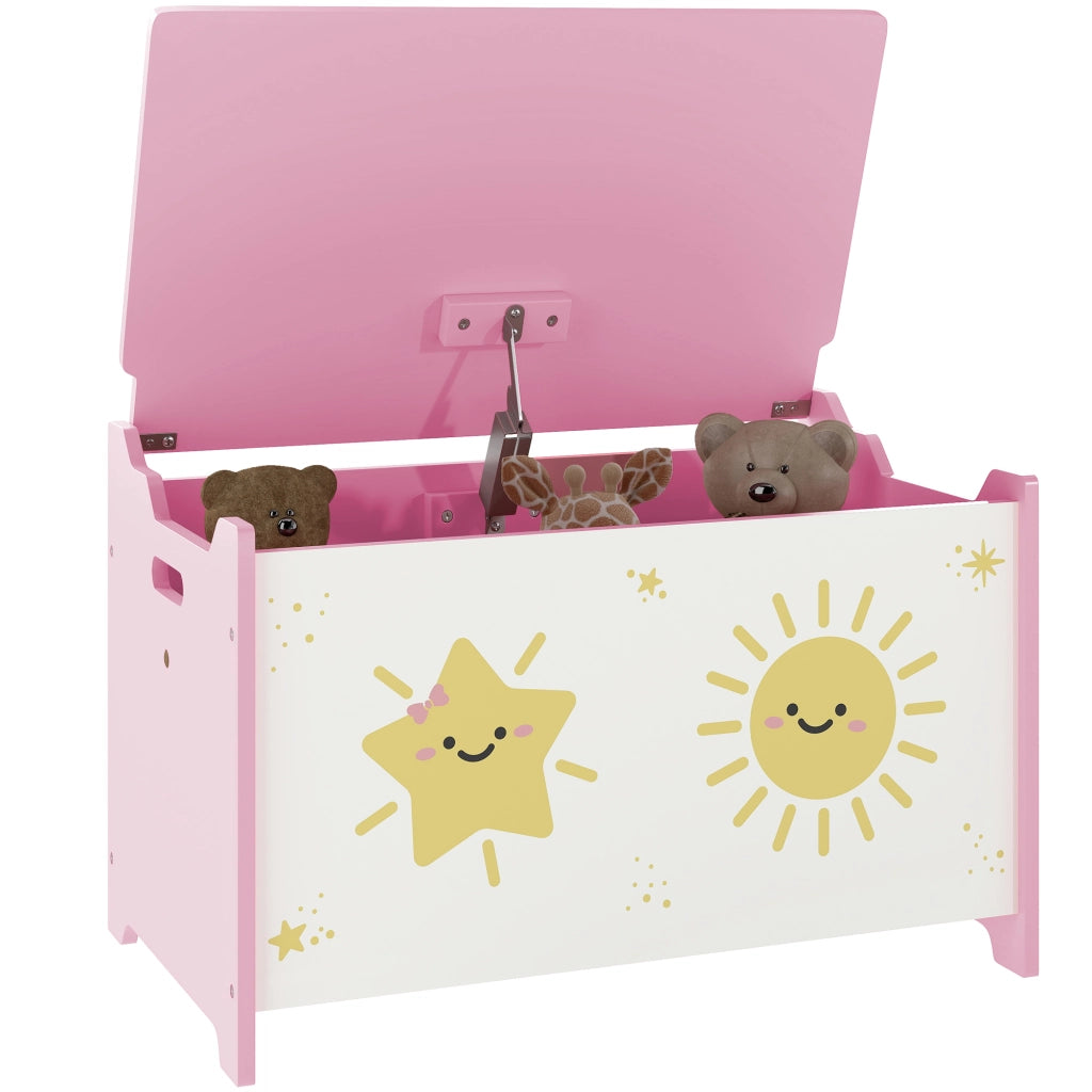 Cassa Portagiochi con Coperchio ¨C Zephmum ¨C Rosa 60x37x39 cm
