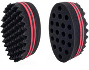 Sfregiatrice per capelli 2 pezzi - doppia faccia - per capelli a ciocche/crociate/onde - per capelli leggermente umidi - 15 x 6,5 cm - materiali di alta qualità