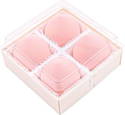 Sponze per trucco - Beauty Blenders - Rosse - Per fondotinta - Espandibili - Marshmallow - Crema - Polvere - Adatto per il trucco - 4 pezzi
