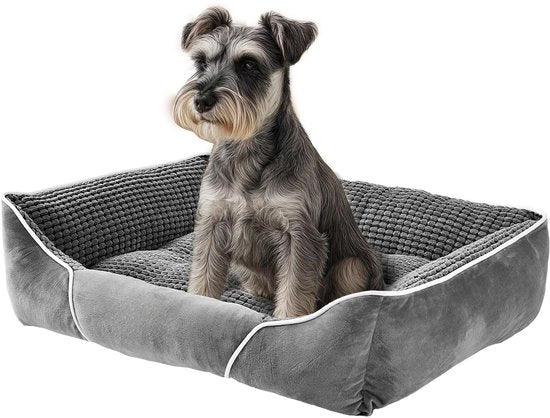 Letto per cani di medie dimensioni, 51 x 48 cm, Culla per cani, Letto ortopedico per cani, Divano ergonomico per cani, Copertura rimovibile e lavabile, Orli sollevati, Fondello antiscivolo