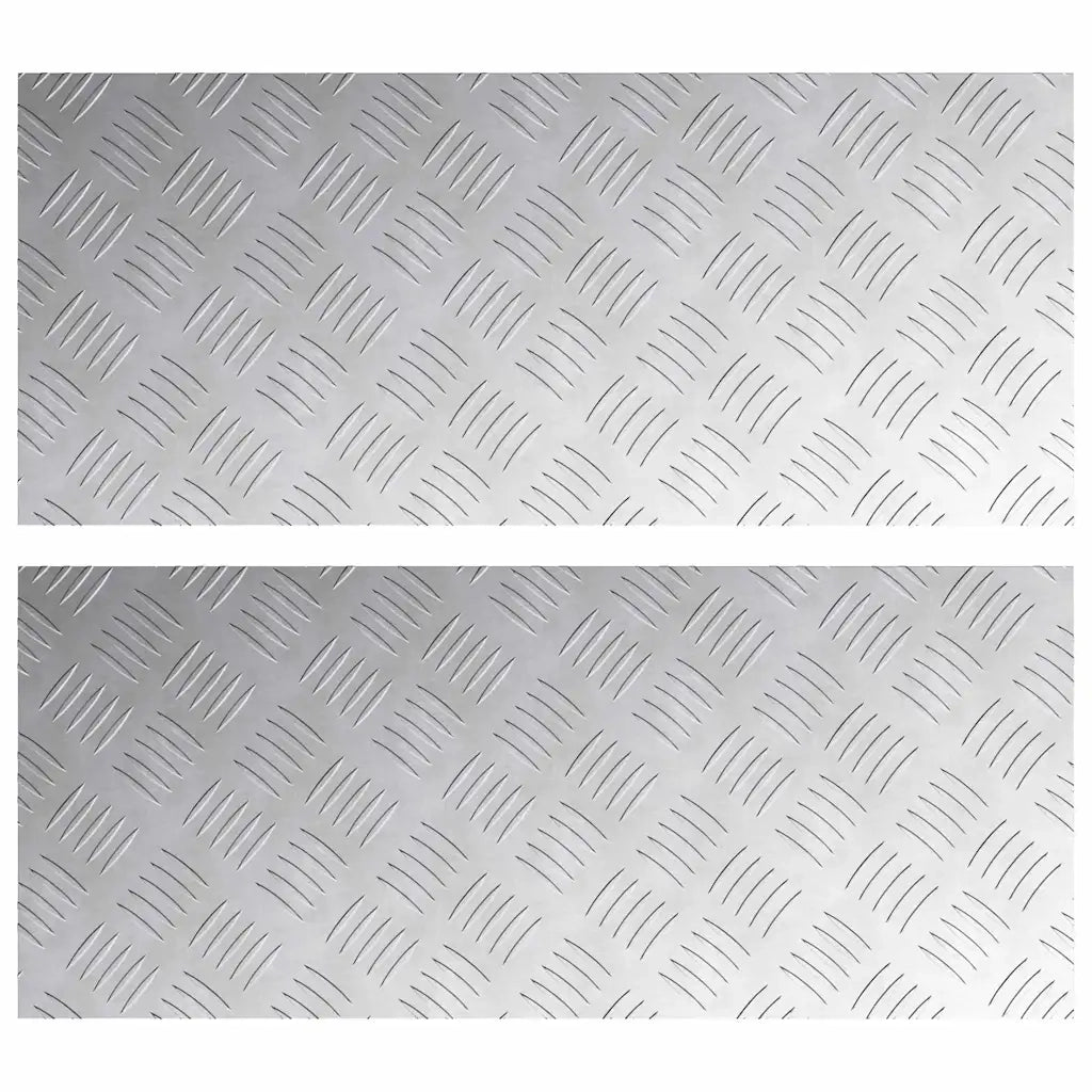Gradini per Scale 2 pcs Argento 70 x 30 cm Alluminio 4104299