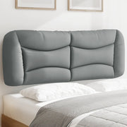 Cuscino Testiera Hvar Grigio Chiaro 137 cm in Tessuto