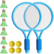 Set di badminton per bambini con 4 palline di allenamento morbide e 6 Birdies - Ideale per giocare all'aperto e all'interno