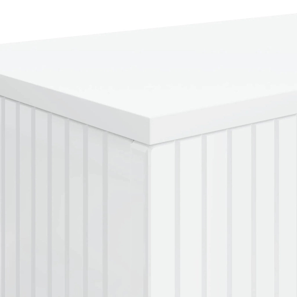 Tavolo consolle Rigato Bianco Lucido 155 x 29 x 74 cm 899890
