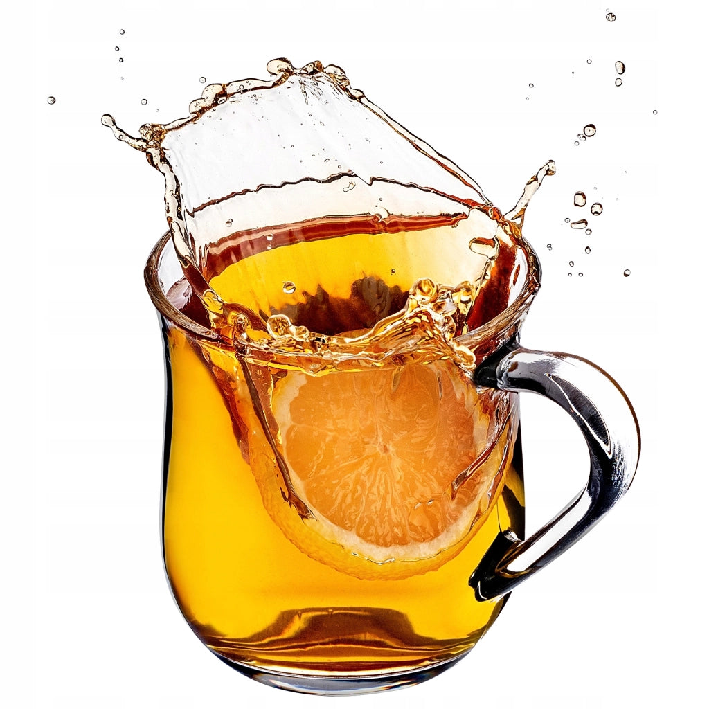 Set di 4 bicchieri da caffè e tè KADAX da 320 ml con manico.