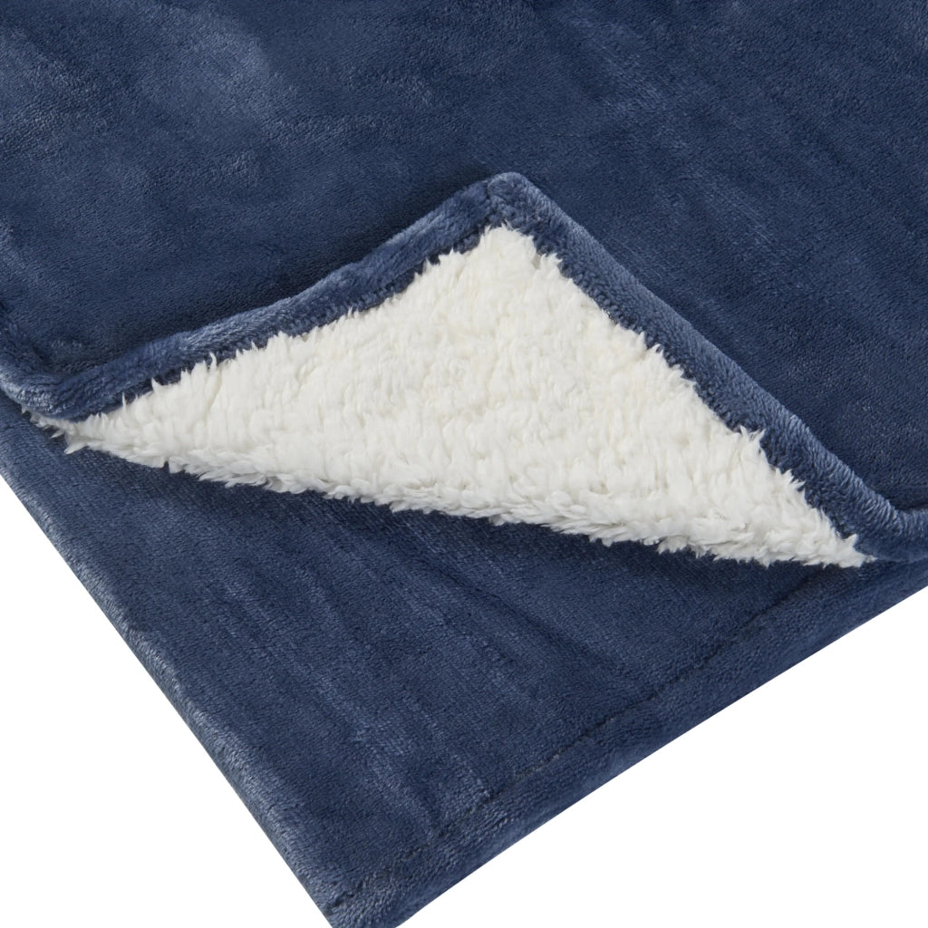 Coperta elettrica riscaldata 120 watt camera da letto 180 x 130 cm azzurro 03_0009328