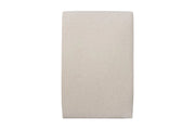 Testiera in tessuto bouclé beige chiaro liscio L90 cm