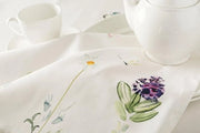 Serviette in cotone 100% - 45 cm x 45 cm - serviette da tavola - stampe decorative lavabili per Pasqua - insieme di serviette con 4 pezzi - pasti, buffet, feste - decorazione botanica - primavera - estate.