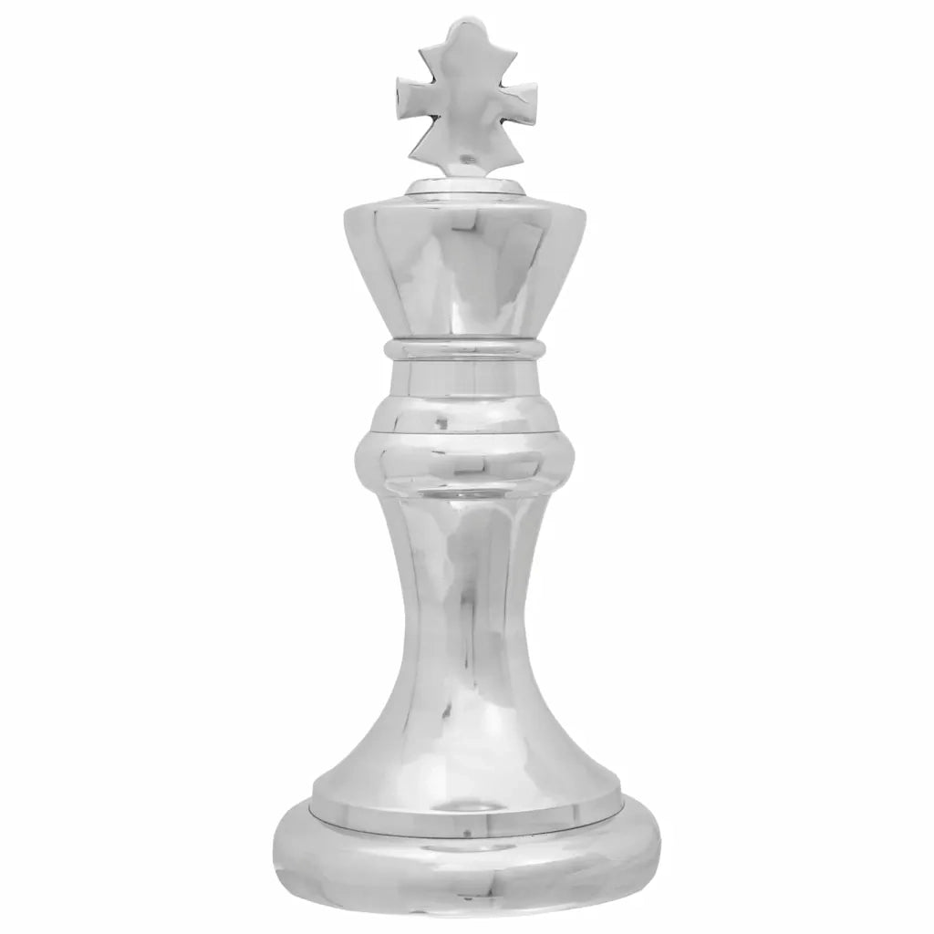 Sculture 2 pcs Argento 17 x 17 x 42 cm Alluminio 42000148