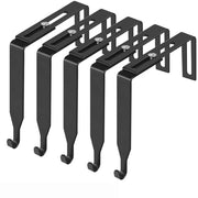 Porta di cassa senza foro per perforazione, porta posteriore per appendere ganci di appoggio, gancio per borse, regolabile, ganci metallici con compartimento, 5 pezzi