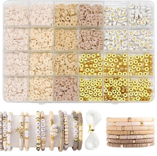 Set di confezioni per collane, 2064 pezzi, confezioni per collane, kit di confezione per gioielli, set di DIY per collane, confezioni per collane, lettere, adatto per orecchini, cinturini.