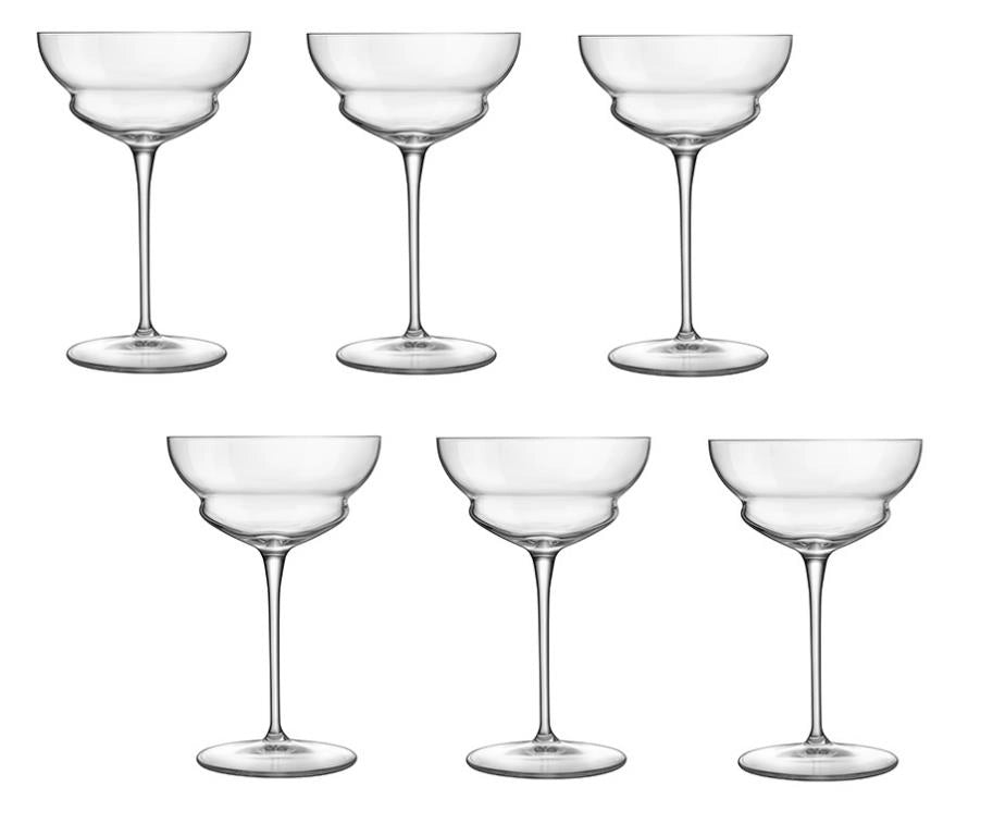 Set 6 Calici Bicchieri in Vetro Backdoor'20s Hemingway 25 cl Luigi Bormioli