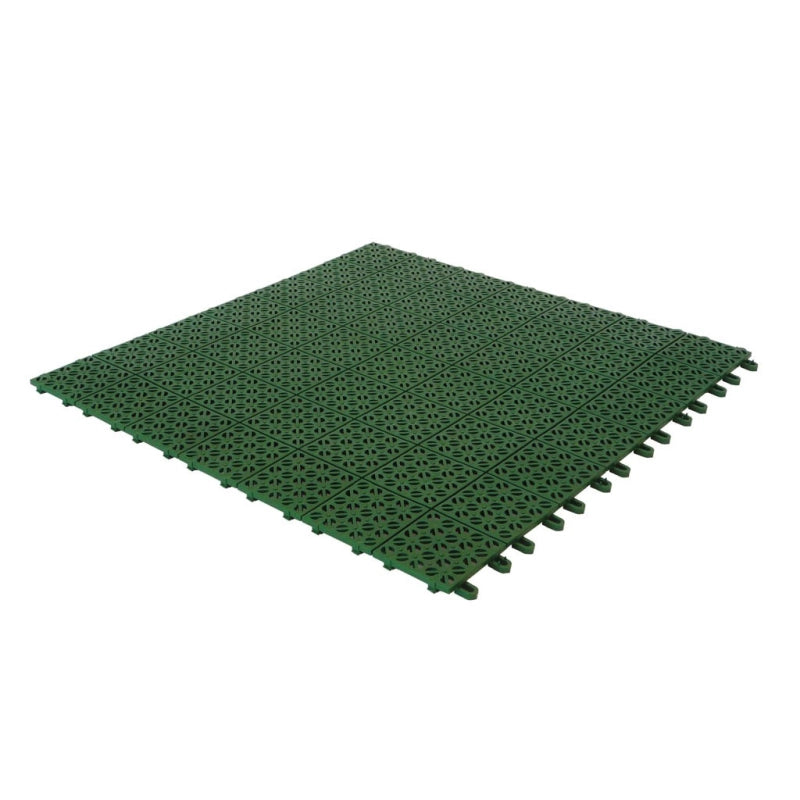 Set da 9 Piastrelle Flessibili in Plastica 55,5 x 55,5 cm da esterno, drenanti 2,7 m2 Colore: Grigio