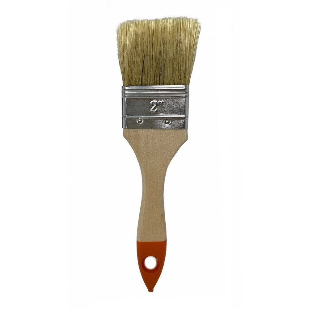 Trade Shop - Set 3 Pennelli Testa Piatta Pennello Per Pittura Vernice Varie Dimensioni 90307 -