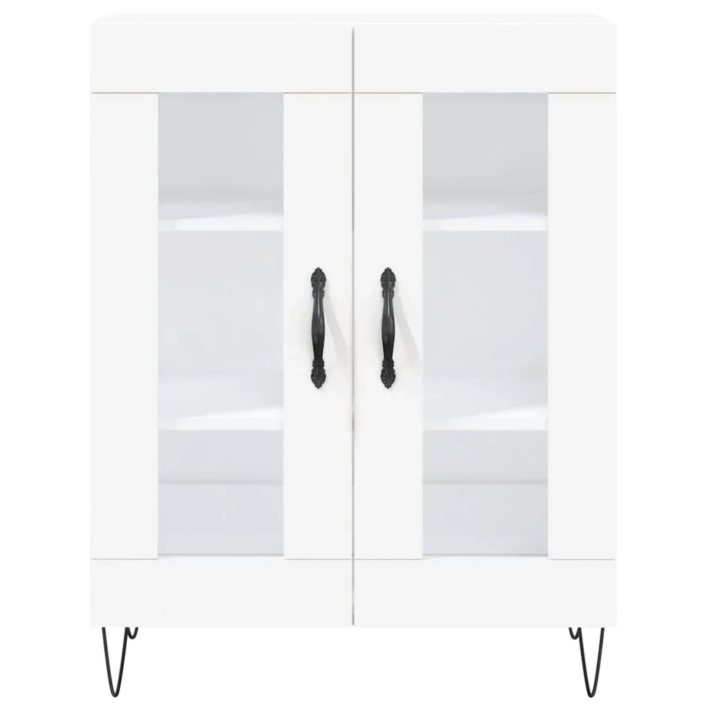 Buffet credenza cassettiera mobiletto mobile contenitore organizer per cucina soggiorno salotto 69,5 x 34 x 90 cm legno ingegnerizzato bianco 02_0030435