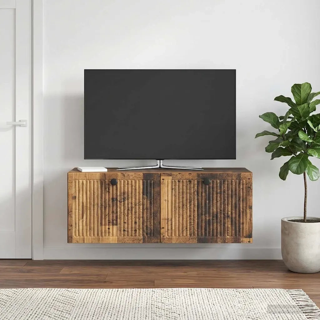 Mobile Porta TV da Muro Legno antico 78,5 x 31 x 30 cm 898043
