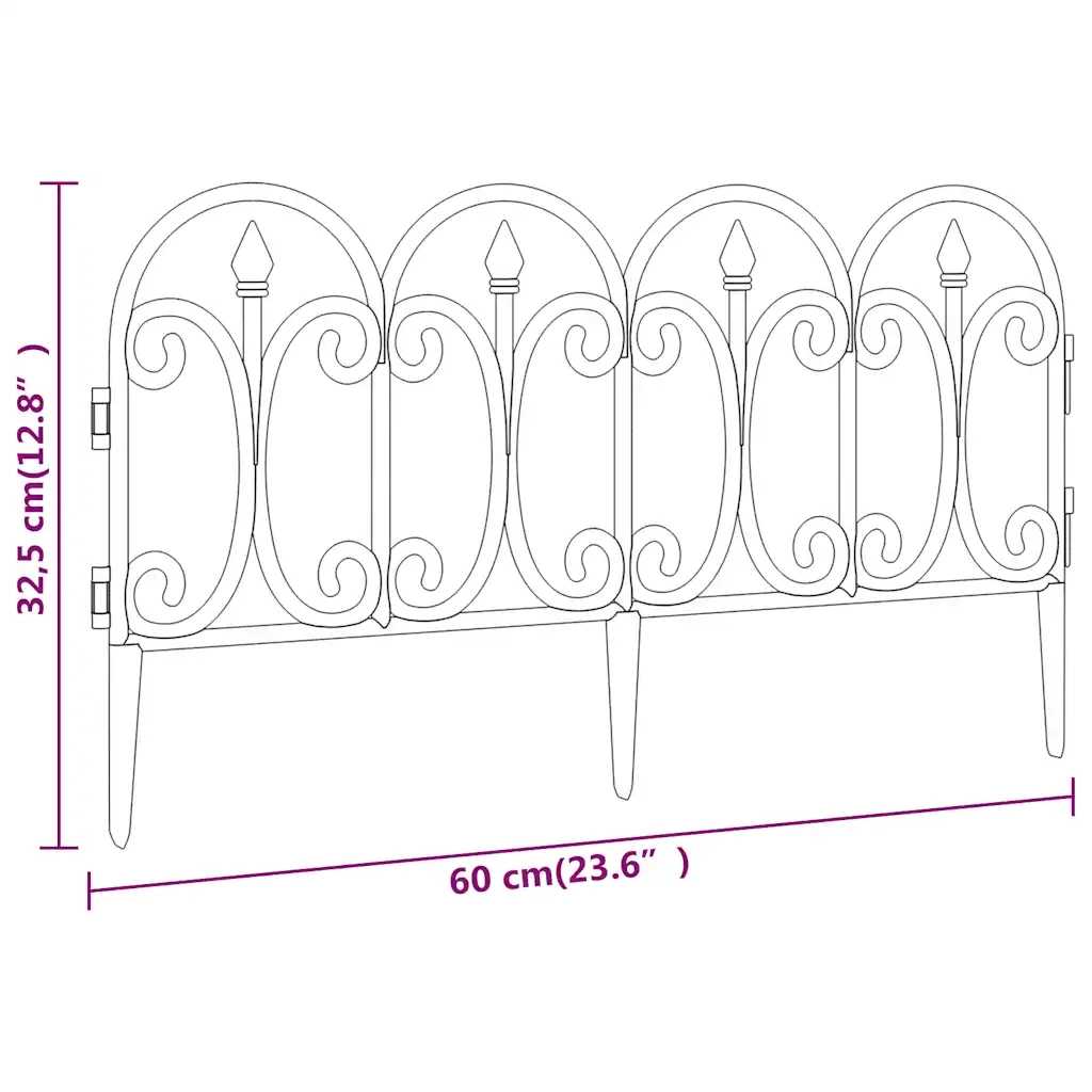 Bordi per Prato 17 pz Bianchi 10 m in PP CFW1080523