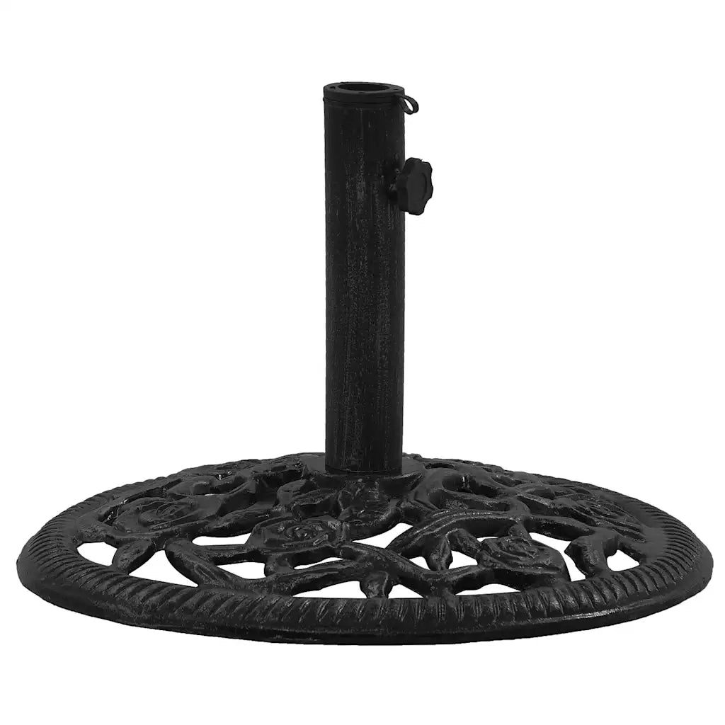 Base per ombrellone-Supporto per ombrellone Nera 48x48x33 cm in Ghisa