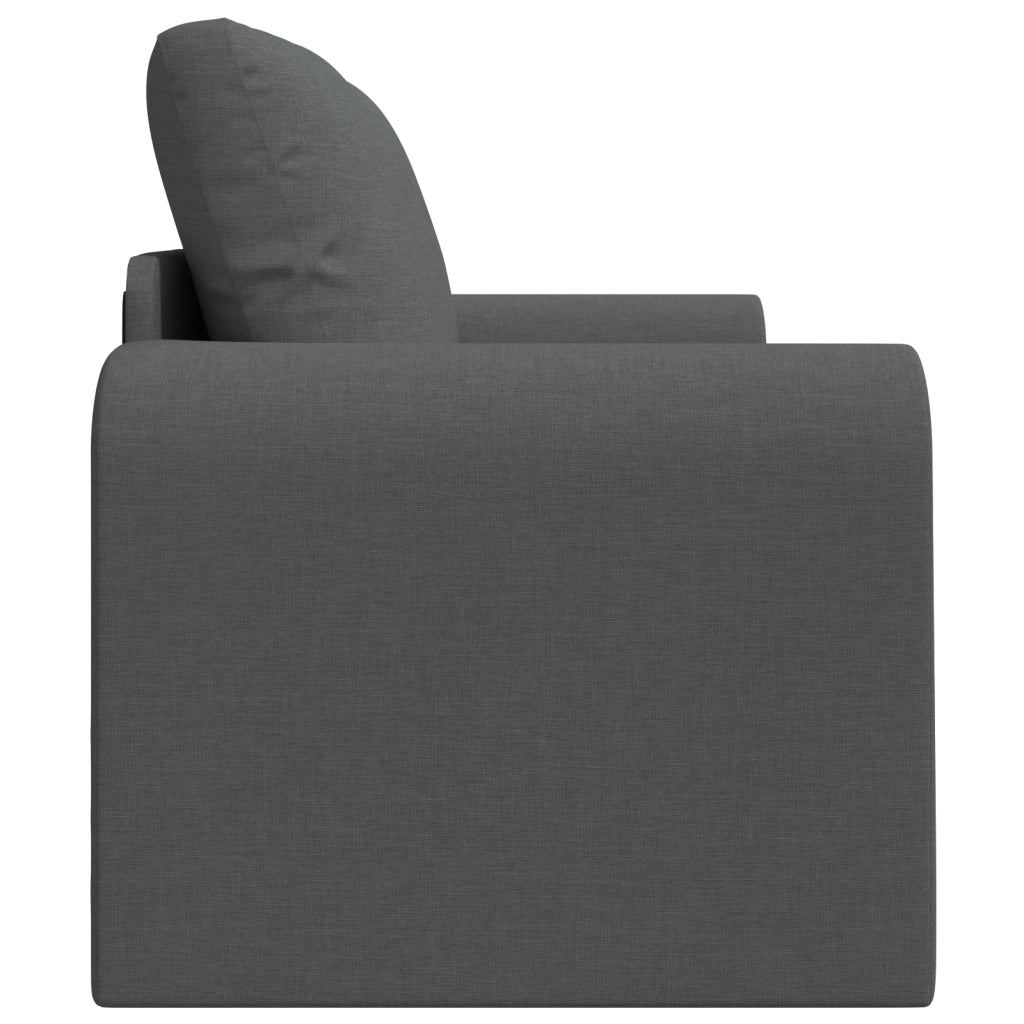 Divano Letto vitaXL 2 in 1 Grigio Scuro 148x71x83 cm Tessuto