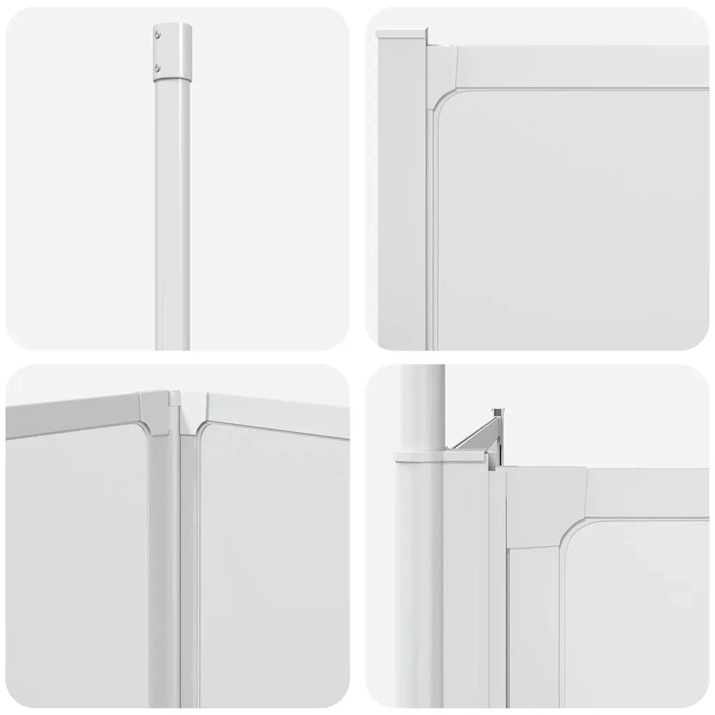 Schermo da Bagno Glassato 120 x 70 x 137 cm Alluminio