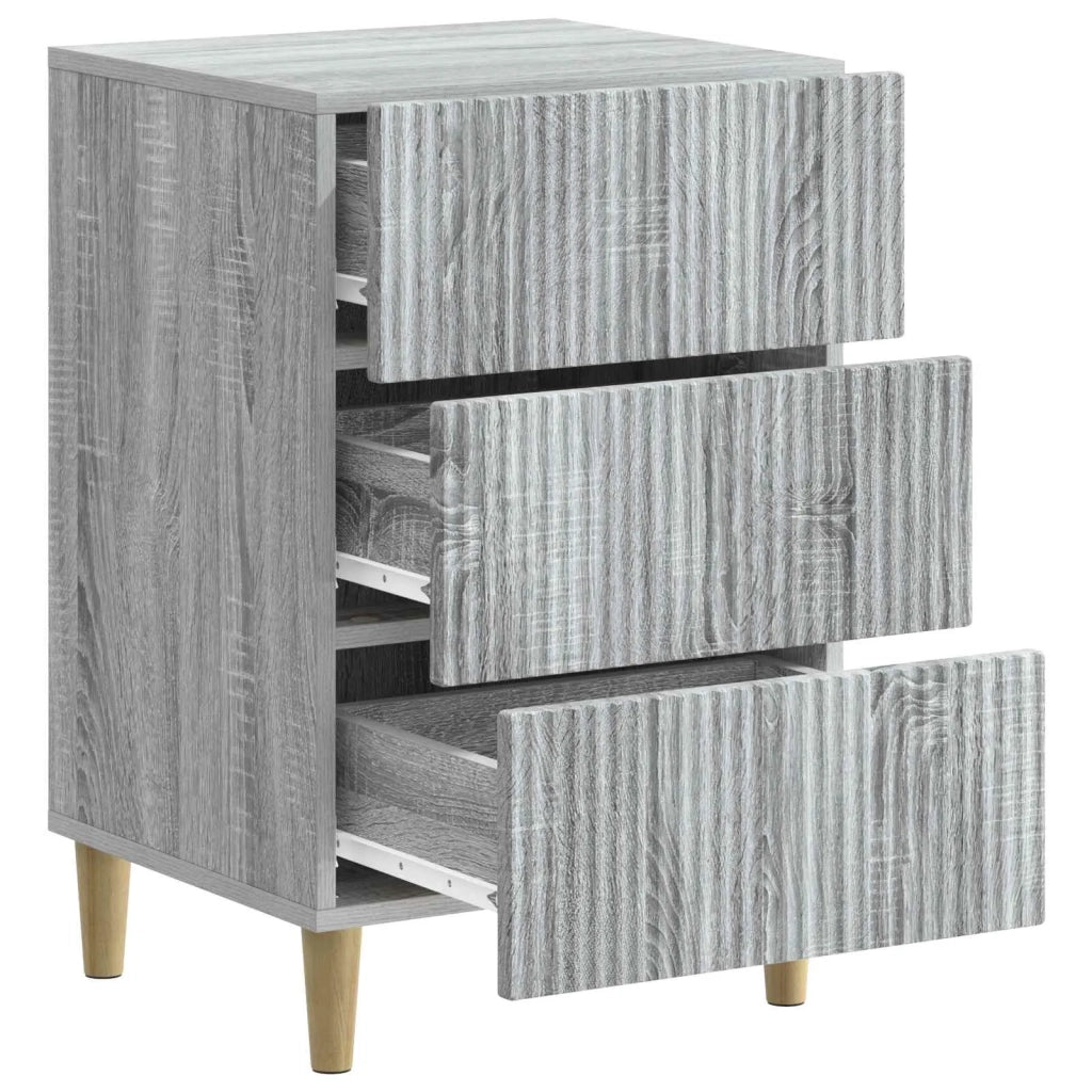 Armadio da Notte con cassetto Grigio Sonoma 43 x 41 x 66,5 cm 894561