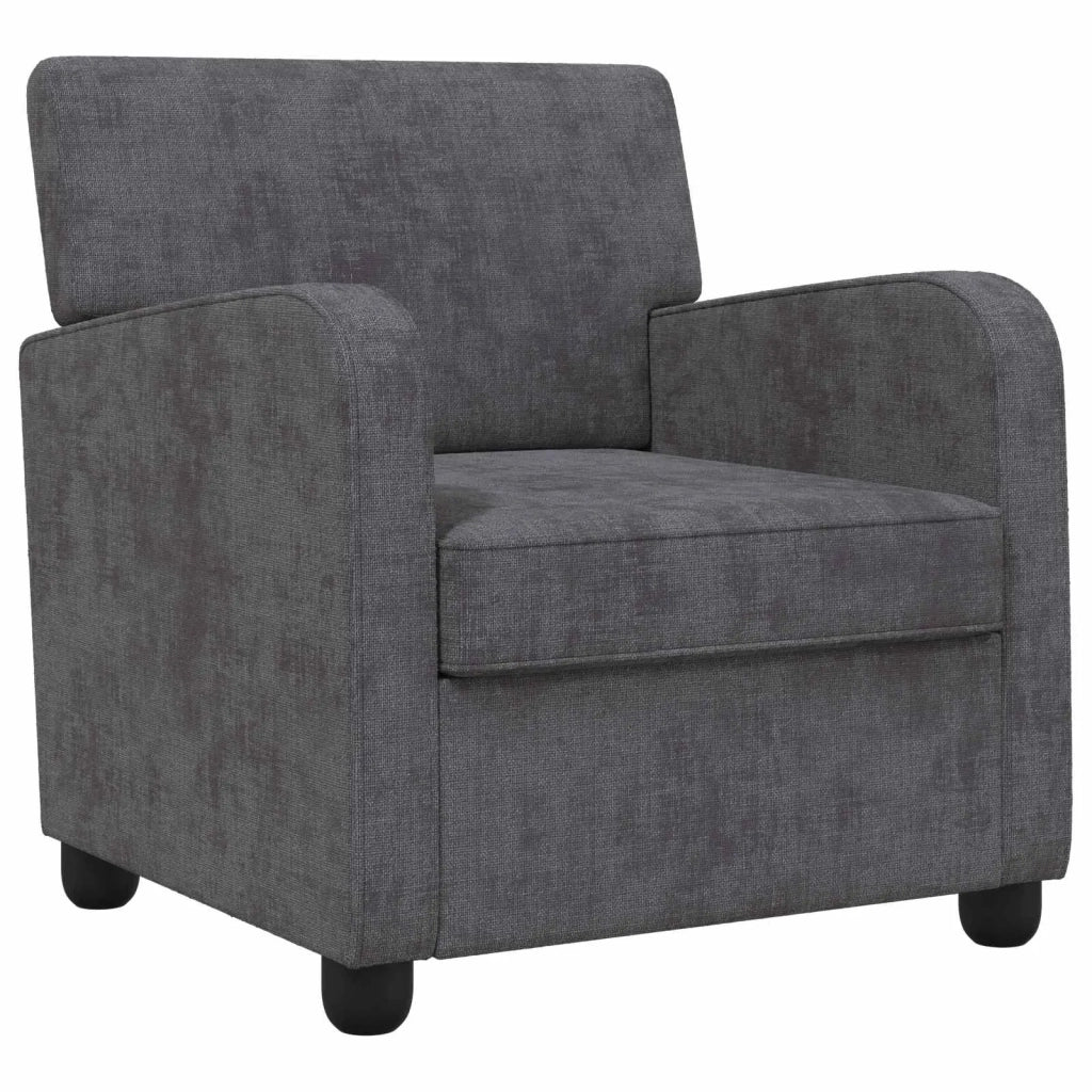Poltrona Grigio Scuro Chenille 42043444