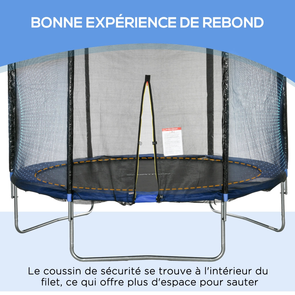 Trampolino da Giardino con Rete di Sicurezza ¨C zephmum ¨C ?305 cm
