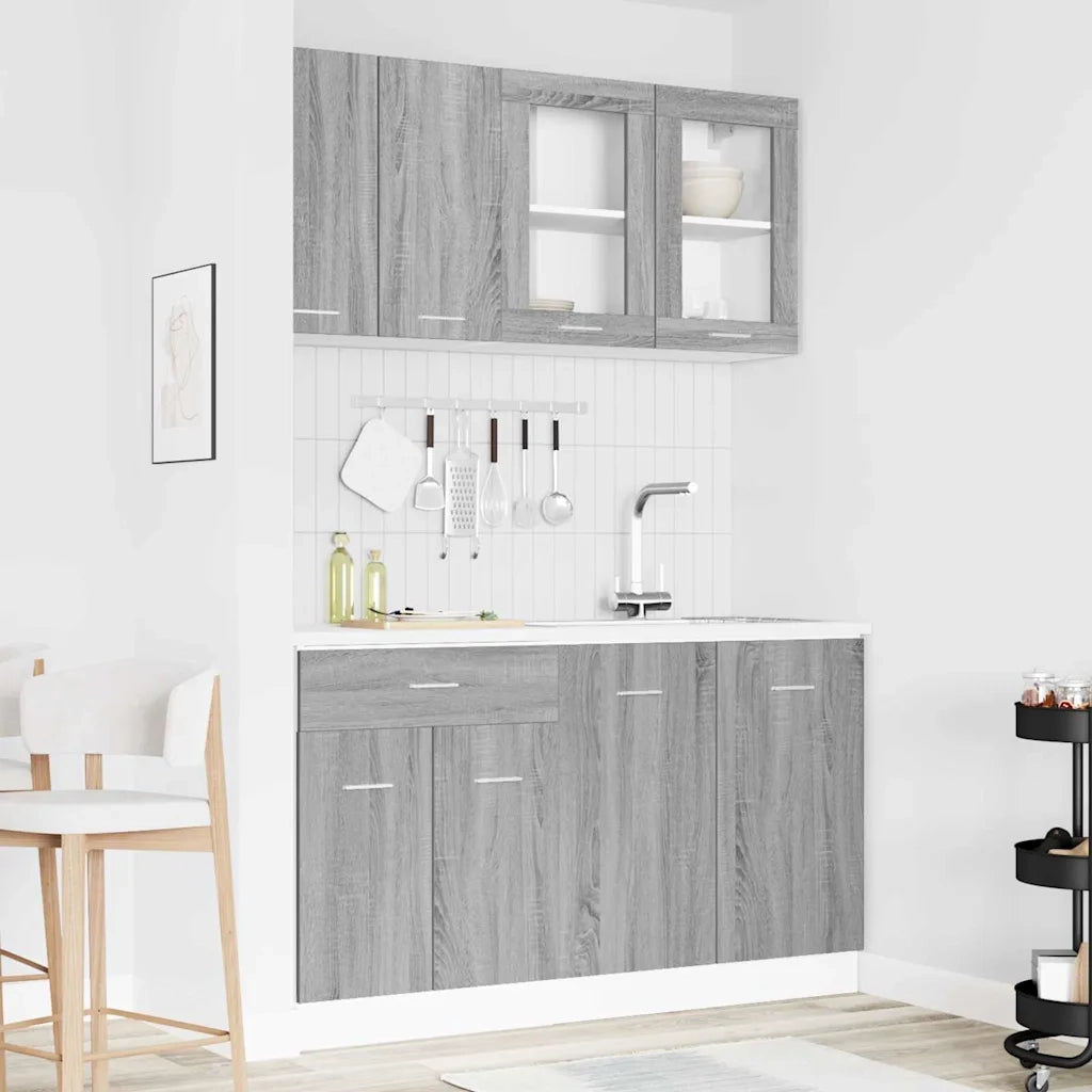 Set mobili da cucina con cassetto Lyon 4 pcs Grigio sonoma 3388346
