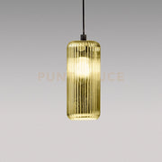 RAIKA V/P - VETRO SOFFIATO ORO SPECCHIATO CON DECORAZIONE COSTE VERTICALI D.12,3CM