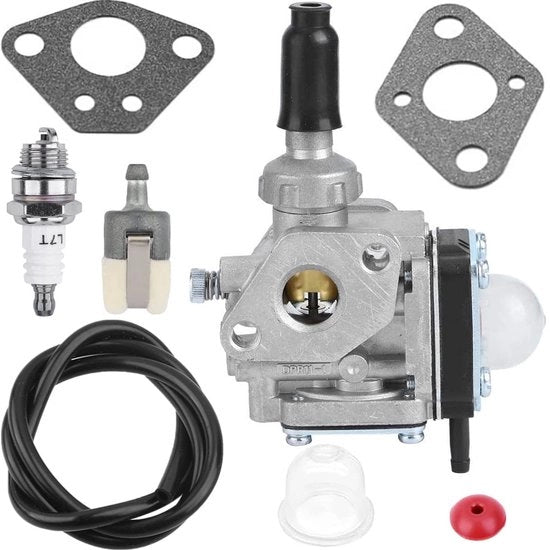 Kit di Accensione per Alta Prestazione - Gomme a Tappo - Tubo di Alimentazione - Fiamma - Componenti Motore - Adatto per Kawasaki TH43/TH48 - Carburatore per Motoseghe